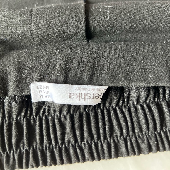 Bershka Black Trousers with Cuffed Ankles - Picture 2 of 3